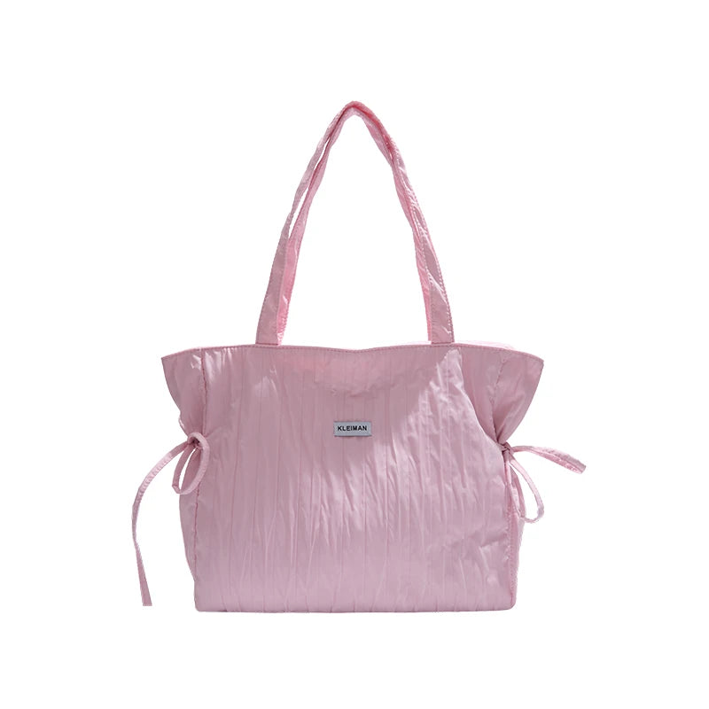 Schultertasche – Leichte Nylon-Handtasche im Casual-Stil für Alltag & Freizeit
