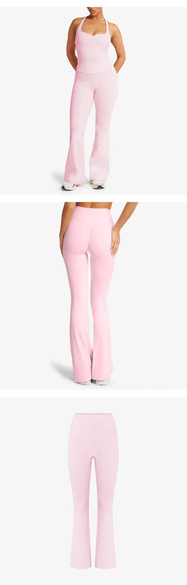 Euro-Amerikanisches Yoga-Set – Ärmelloses Figurbetontes Activewear für Damen