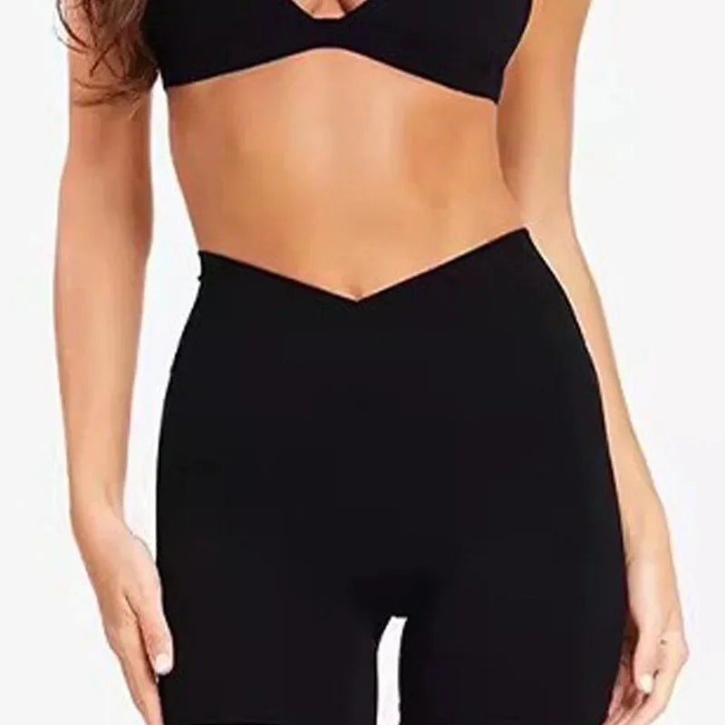 Sport-Bustier mit V-Ausschnitt – Atmungsaktives, kabelloses Yoga-Top mit offenem Rücken