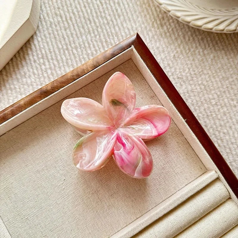 Große Haarkralle mit Blumendesign