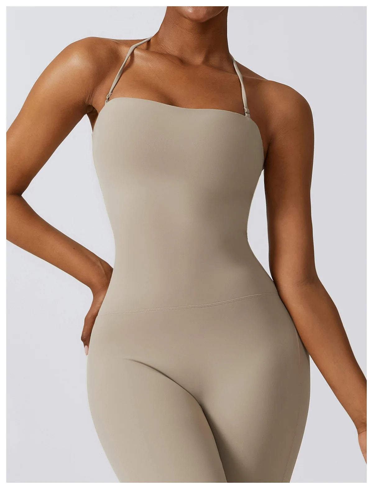 Ärmelloser Einteiler – Schnelltrocknender Kompressions-Jumpsuit für Sport & Yoga