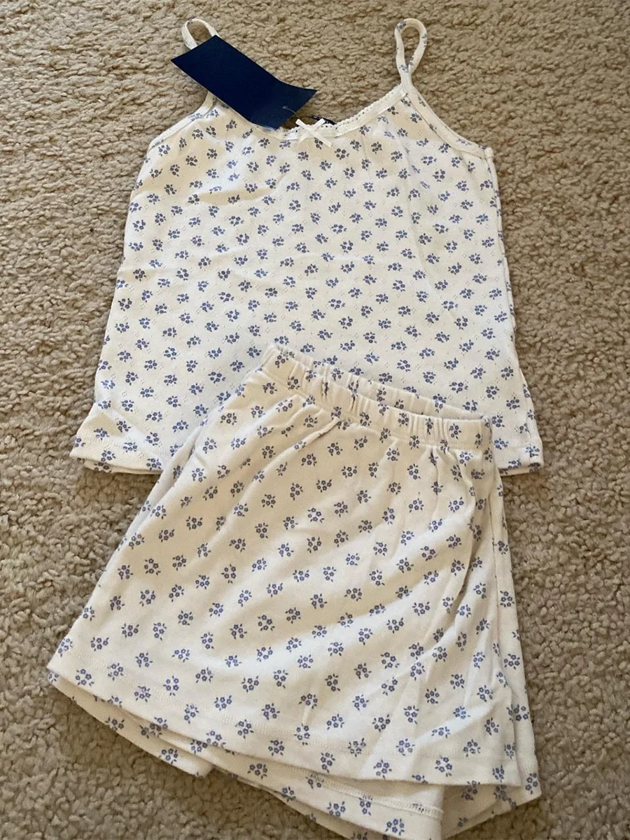 Zweiteiliges Set mit Streifen – Spitzenbesetztes Trägertop & High-Waist Shorts