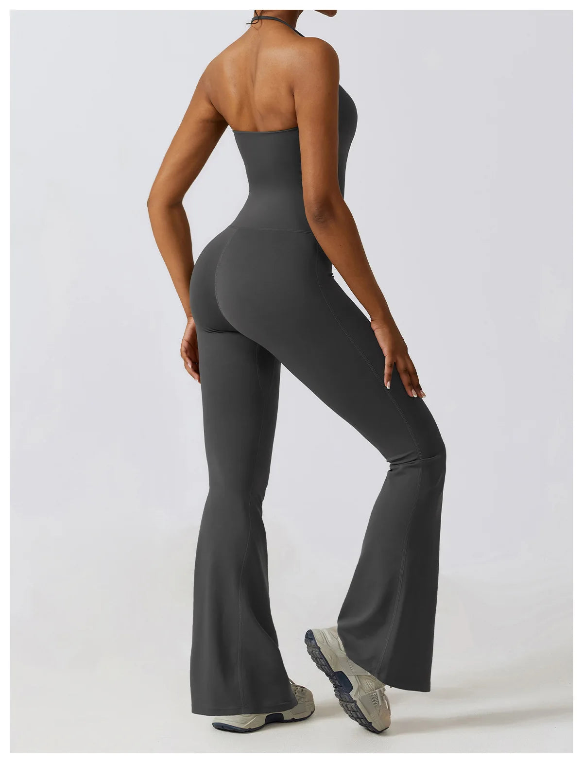 Ärmelloser Einteiler – Schnelltrocknender Kompressions-Jumpsuit für Sport & Yoga