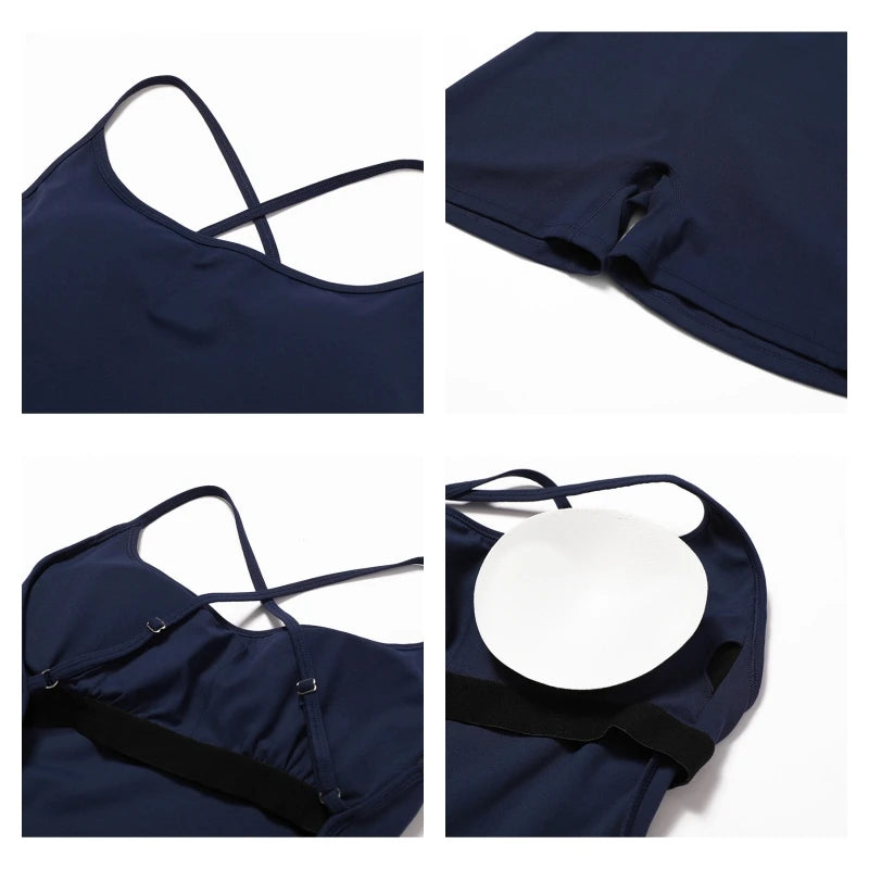 Nahtloser Damen Einteiler – Shorts Jumpsuit für Yoga & Fitness
