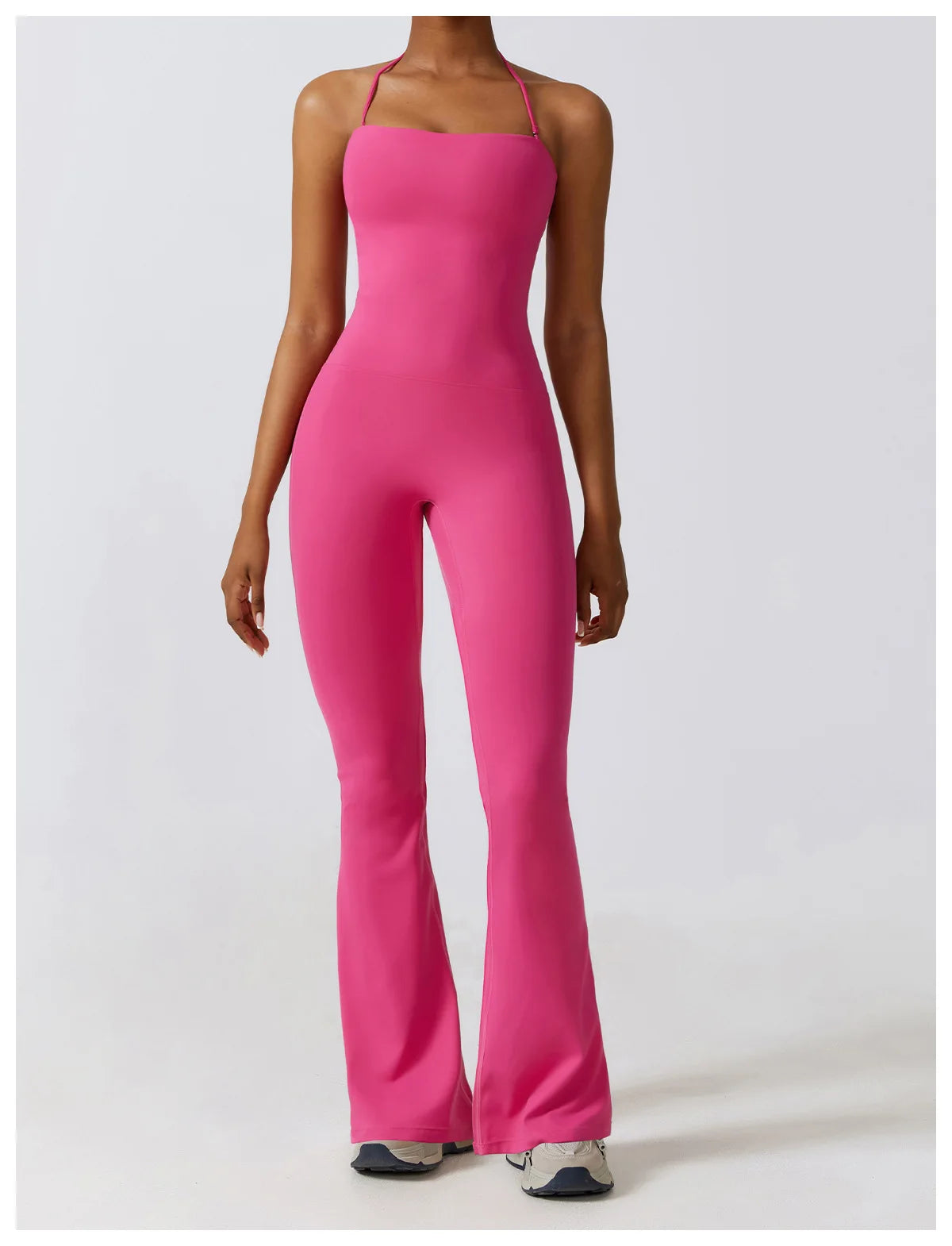Ärmelloser Einteiler – Schnelltrocknender Kompressions-Jumpsuit für Sport & Yoga