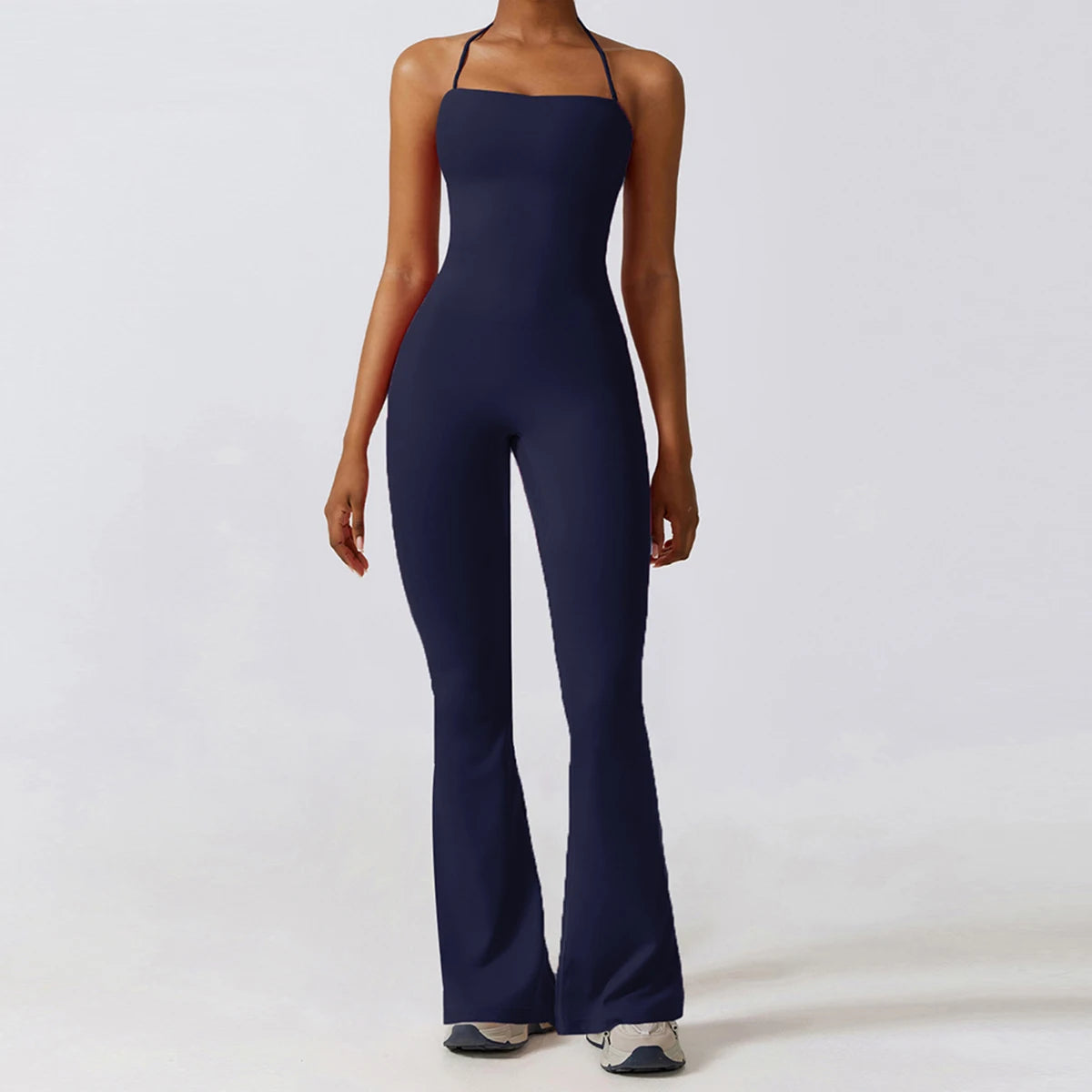 Ärmelloser Einteiler – Schnelltrocknender Kompressions-Jumpsuit für Sport & Yoga