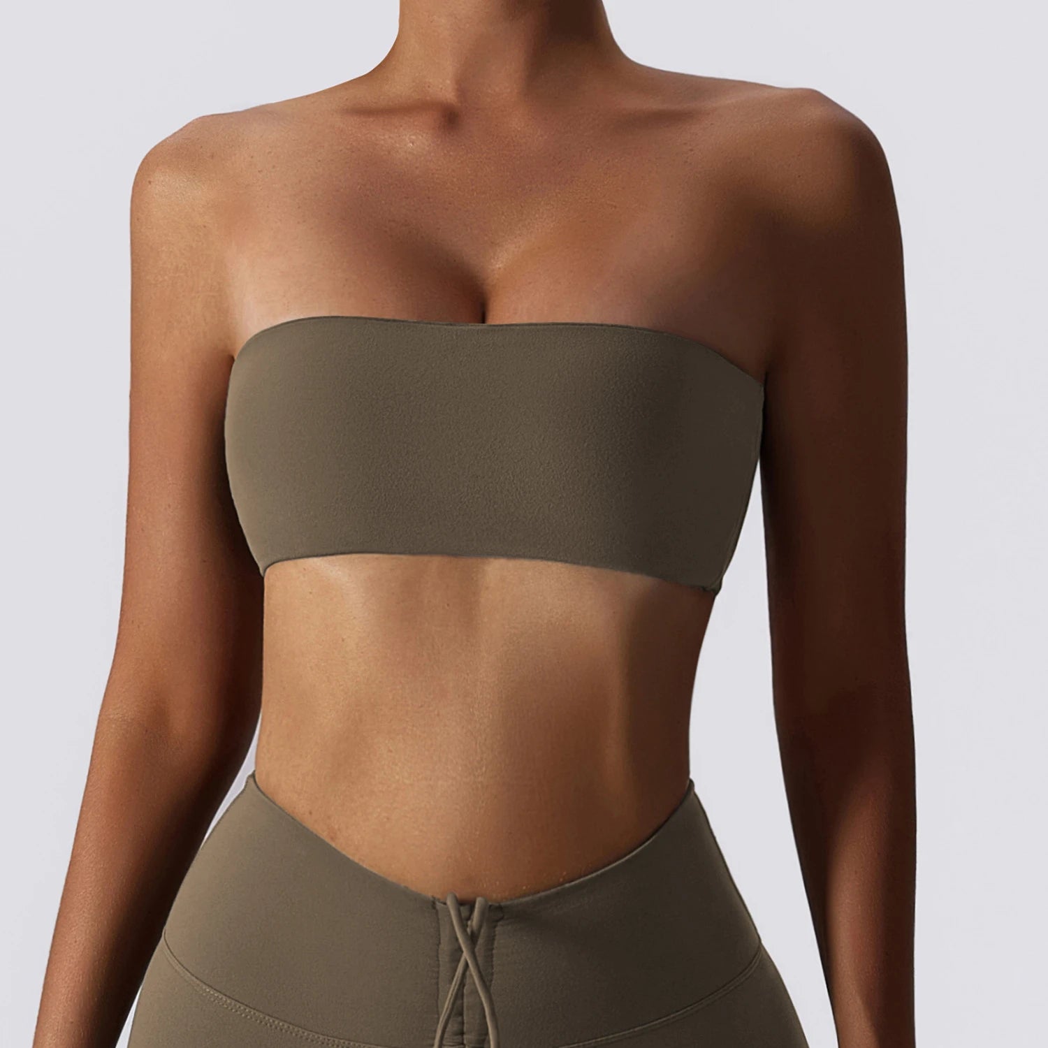 Strapless Sports Bra – Schnelltrocknendes Gym Top für Damen, Yoga & Fitness