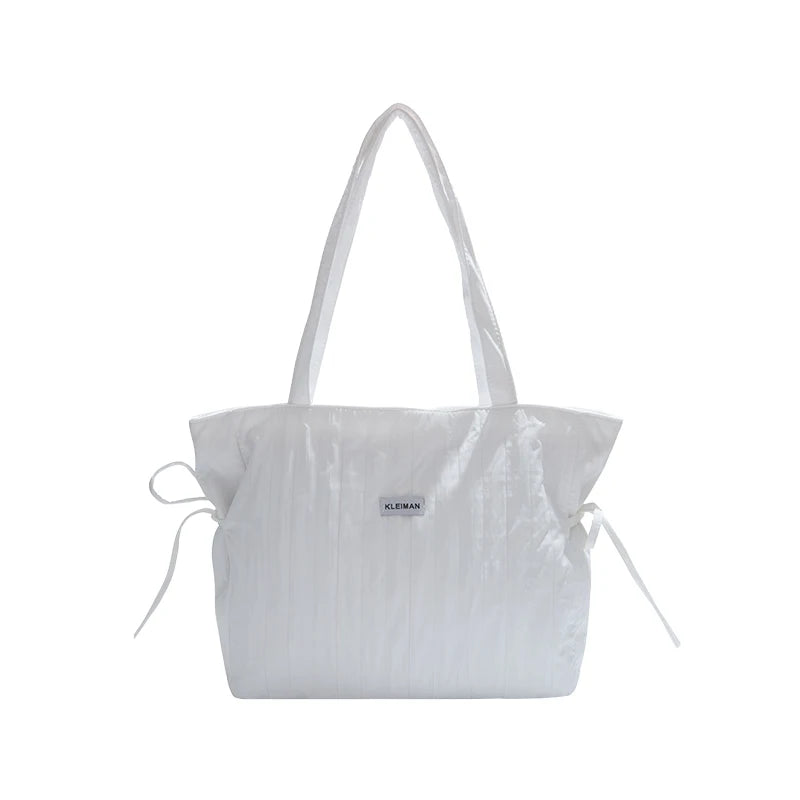 Schultertasche – Leichte Nylon-Handtasche im Casual-Stil für Alltag & Freizeit