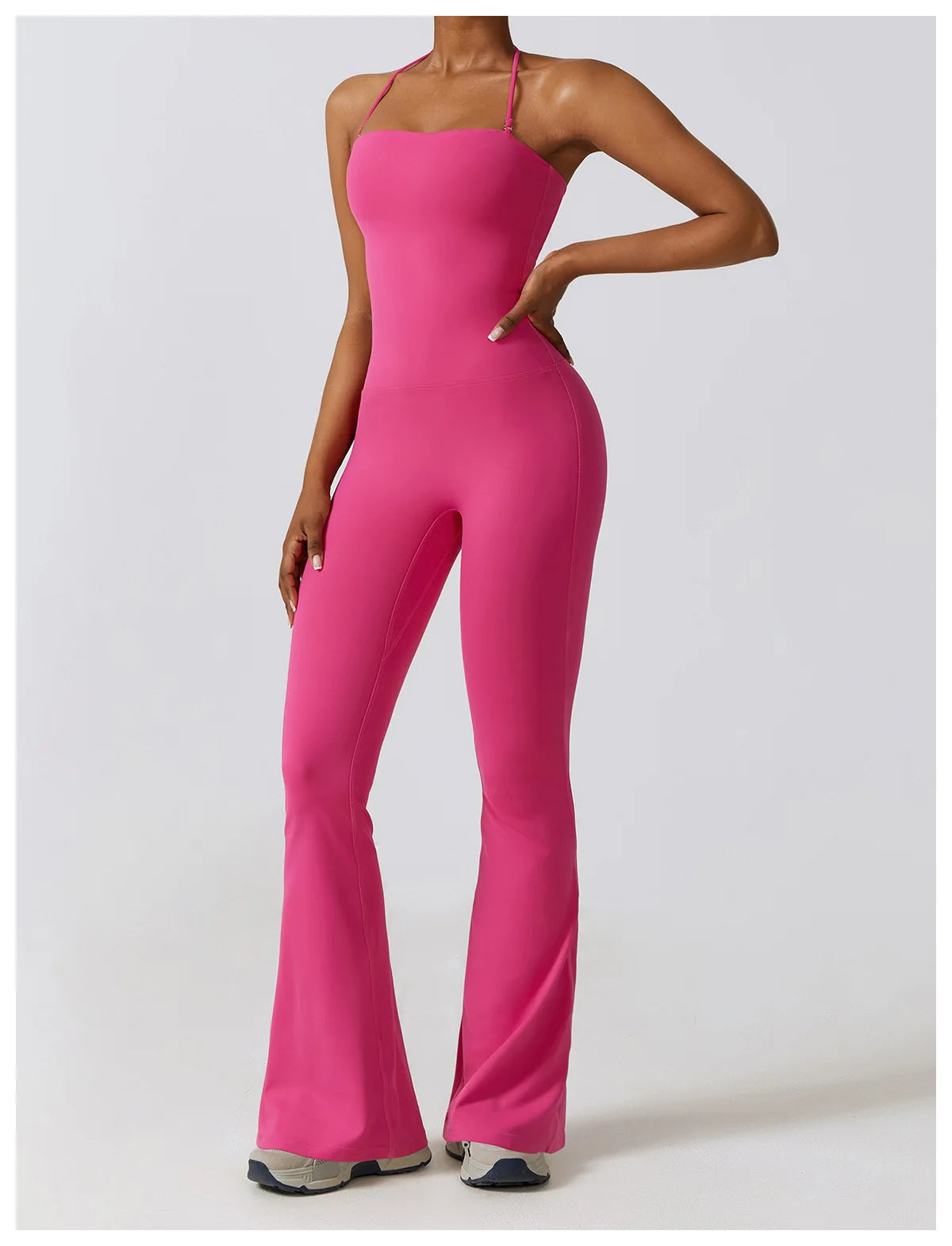 Ärmelloser Einteiler – Schnelltrocknender Kompressions-Jumpsuit für Sport & Yoga