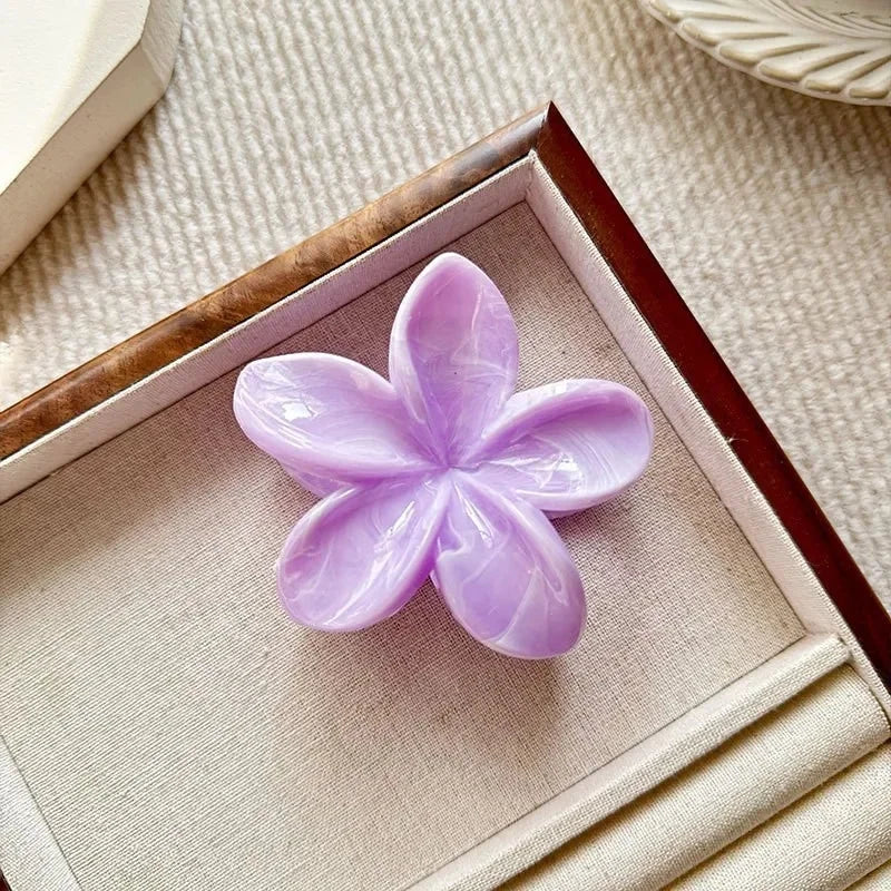 Große Haarkralle mit Blumendesign