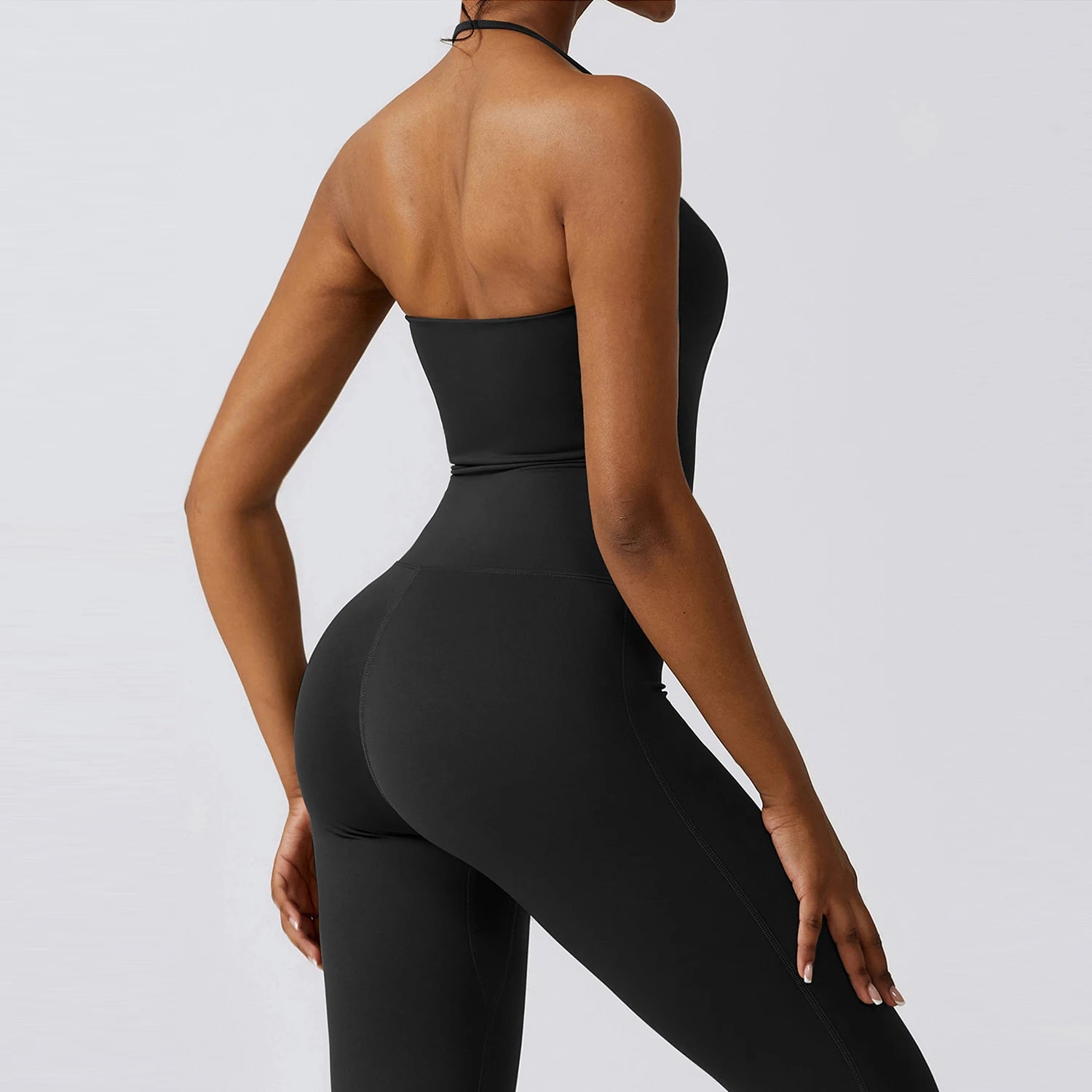 Ärmelloser Einteiler – Schnelltrocknender Kompressions-Jumpsuit für Sport & Yoga