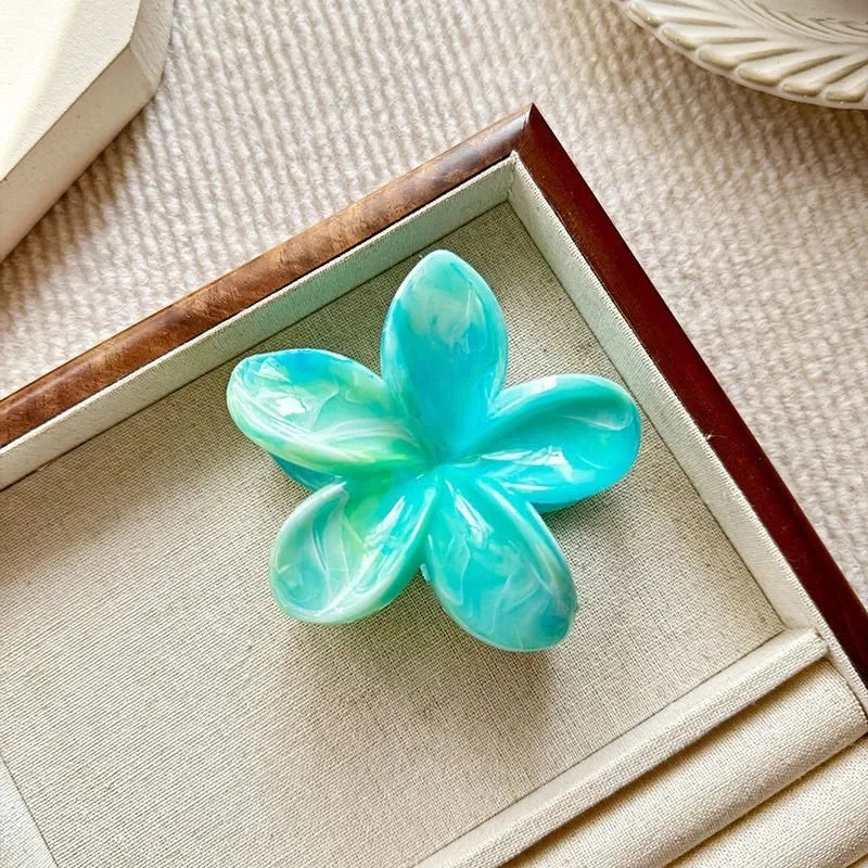 Große Haarkralle mit Blumendesign