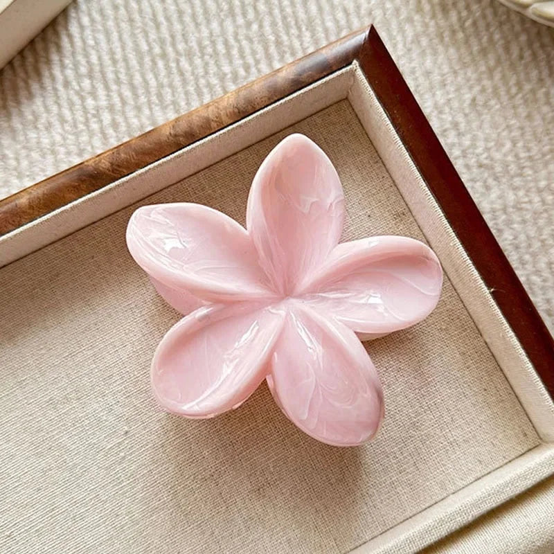 Große Haarkralle mit Blumendesign