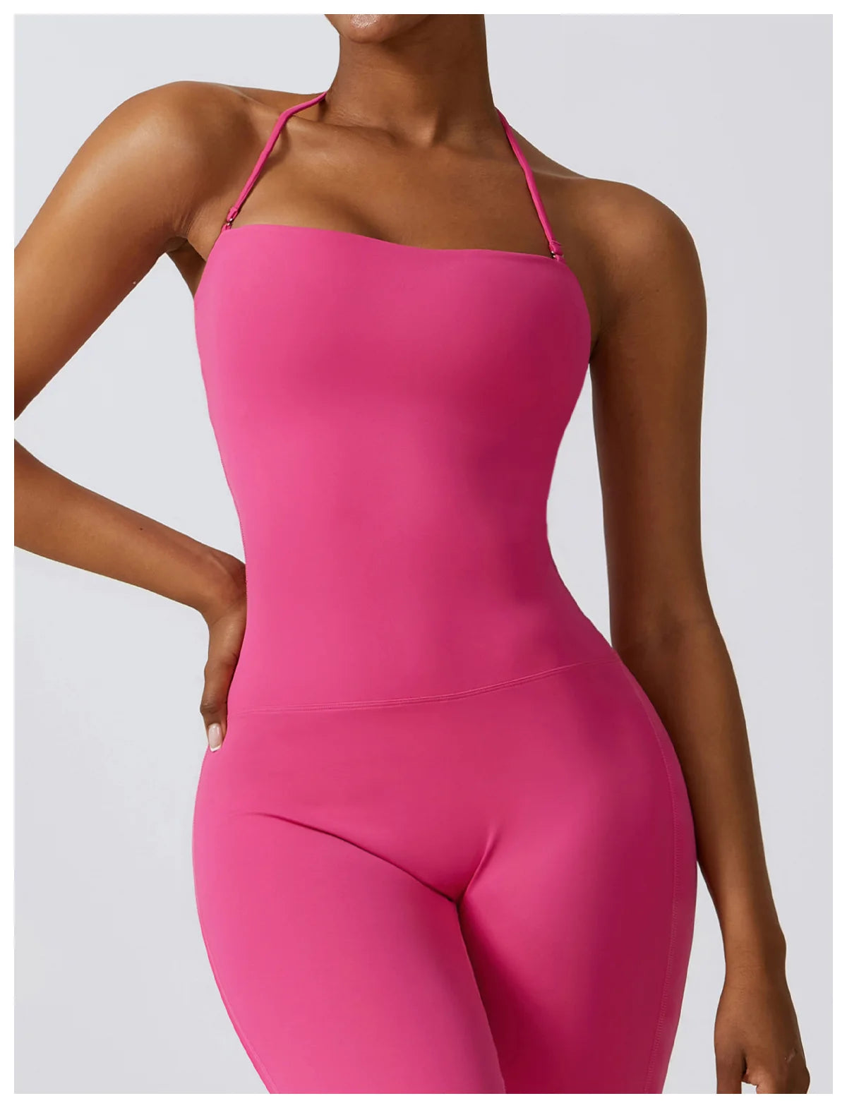 Ärmelloser Einteiler – Schnelltrocknender Kompressions-Jumpsuit für Sport & Yoga