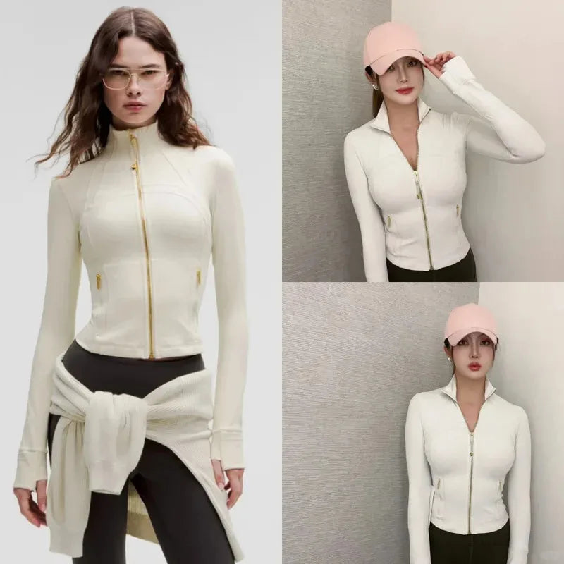 Schlank geschnittene Yoga-Performance-Jacke – Leicht & Feuchtigkeitsableitend